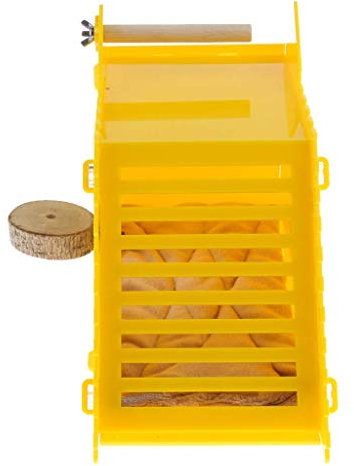 Backbayia Vogelhaus, Hasenhaus, aus Holz, Hamsterhaus, Schaukel, Spielzeug für kleine Tiere