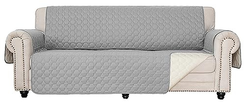 RBSC Home Sofa Slipovers Waterproof Sofa Covers for Dogs, Couch, Loveseat and Large Sofas (Light Gray, 68)