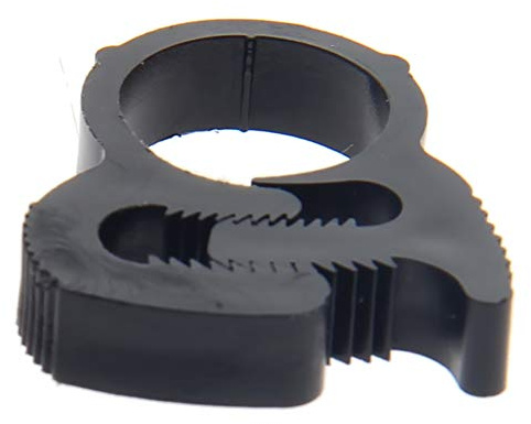 MroMax 13,8 mm - 15,4 mm, verstellbare Doppelgriff-Nylon-Schlauchschellen, schwarz, 10 Stück