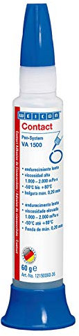 Weicon 12150060-36 Contact VA 1500 Adhesivo de Cianoacrilato | 60 g |para Gomas y plásticos, Incoloro