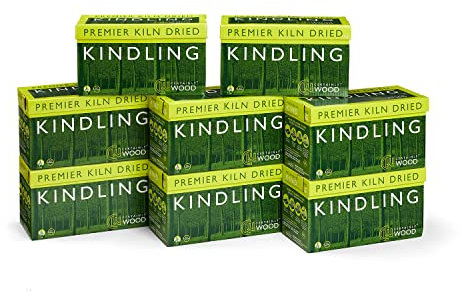 Certainly Wood Kindling - Kiln Dried Natural Firelighters for Woodburning Stove Open Fire Bbq Pizza Oven Fireplace Chimenea Barbecue Firepit - 2.5kg Firewood Sticks for Lighting Hard Log Charcoal Coal