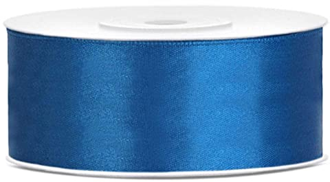 25 Meter Satinband Blau breites Band 38mm Schleifenband Blaues Dekoband Geschenkband Geschenkverpackung ribbon blue Blaue Schleife