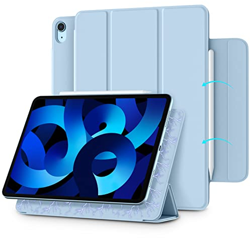 Vobafe Magnetische Hülle für iPad Air 11 Zoll 2025 2024 M3 M2/Air 5 4 Generation(2022/2020, 10,9 Zoll,5./4.)/iPad Pro 11 2018, Magnetischer Faltverschluss-Himmel Blau