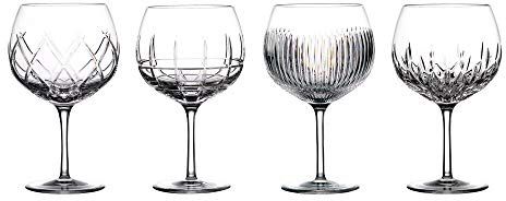 Waterford 1058486 Gin Journeys Balloon Wine Glass Set/4, Crystal, Clear