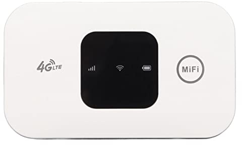 Tragbarer 4G-WiFi-Router, Drahtloser SIM-Karten-Router, Internet-Hotspot, Mobiler WiFi-Hotspot, Anschluss von Bis zu 10 Geräten, 2100-mAh-Akku, für Reisen Im Home Office Im Freien