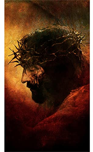 5D Diamond Painting Full Set Religiöse Meditation Jesus 50x100cm Großformat DIY Malen nach Zahlen Diamant Malerei Kit DIY Kreuzstich Diamant Gemälde Stickerei Diamant Painting Bilder Kunst Handwerk