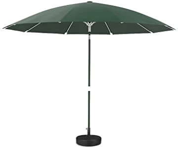 TIST 3,0 Metros al Aire Libre Parasol Patio Paraguas Playa Paraguas Columna Central Paraguas Villa balcón terraza Paraguas Paraguas Paraguas (Color : Green)