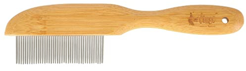 Dingo Kamm mit Bambusgriff und 31 rotierenden Zähnen Länge 21,4 cm Breite 5,5 cm Pflege von Hunden und ihrem Fell schön Design Hundekamm Bambusgriff Hunde Pflege 16817
