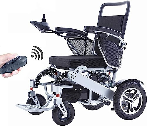 RAYACO Silla de Ruedas eléctrica, 250W batería de Litio de Doble Motor, de 12 a la función de Plegado, Resistencia Ajustable de 6 velocidades kilometraje de 12km,Plegado Manual