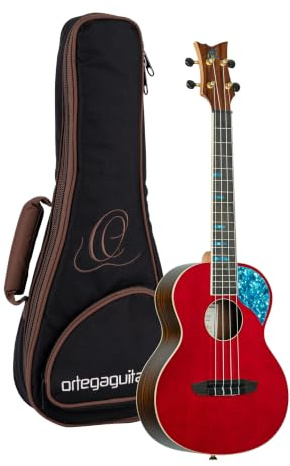 Ortega Guitars Ghost Series akustische Tenor-Ukulele - Fichte Rot