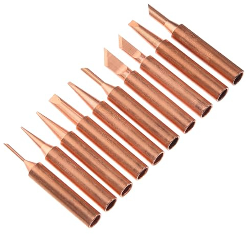 Yardenfun 10 Piezas Juego Puntas Soldadura Punta Para Quemar Leña Accesorios Soldadura Reemplazo Puntas Soldador Punta Para Soldador No Magnético 4c Cabezal Soldadura Cobre