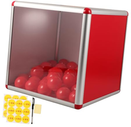ULDIGI Transparente Tombola-box Aufbewahrungsbehälter Werbekoffer Quadratisch Wiederverwendbar Für Spenden Und Tombolasammlung