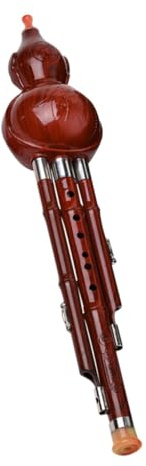 FUNOMOCYA Traditionelle Hulusi Kürbisflöte Blasinstrument B-ton Anfängerfreundliches Chinesisches Musikinstrument aus Robustem Material für Kinder Erwachsene
