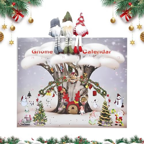 Xiujuers Wichtel Adventskalender 2024, 24 Tage Countdown Gnome Adventskalender 2024, Alpenwolken Adventskalender Wichtel, Weihnachtswichtel Adventskalender, Adventskalender Wichtel Figuren