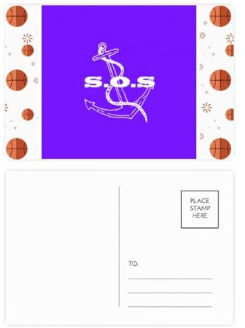 Postkarten-Set Salvation Common Knowledge, englische Sprache, Kultur, Basketball, Postkarten-Set, Dankeskarte, Versandseite, 20 Stück