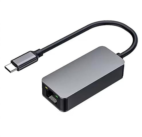 2500Mbps Typ-C zu RJ45 Ethernet-Netzwerkkarte RTL8156B Hochgeschwindigkeits-Gigabit-Adapter-Laufwerk frei für PC Laptop Win 7/8/10/11