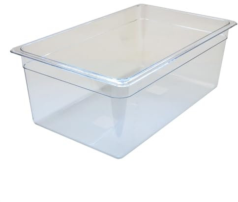 AcMax Gastronorm GN 1/1 - Recipiente gastronorm de policarbonato (28 litros, profundidad de 200 mm)