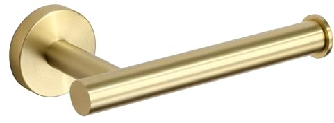 SAYAYO Porte Papier Toilette Mural, Derouleur Support Rouleau Papier Toilette en Acier Inoxydable SUS304 pour Salle de Bain et Cuisine, Doré, EGX888-G