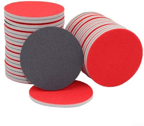 Juego de 48 esponjas de lijado de 75 mm, bloques de papel de lija de grano 1500 para madera, yeso, metal, pintura para pulir automóviles