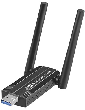 GXGW Adaptador USB WiFi 6E AX5400 Tri-Banda Adaptador WiFi USB para PC | USB WiFi 6 con 2 Antenas, 6G/ 5G/ 2,4GHz Adaptador WiFi 6 USB 3.0 Compatible con Windows 11/10, MU-MIMO, OFDMA, WPA3