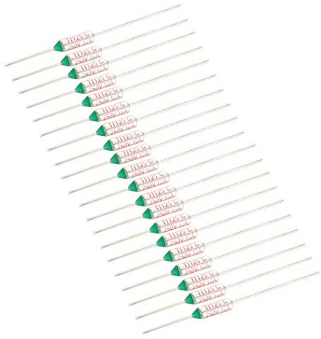 sourcing map 20 Stück 250V 10A 125°C Celsius Schaltkreis Abschalttemperatur Sicherung de