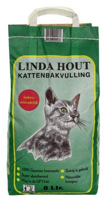 Linda Katzenstreu aus Holz - 8 l