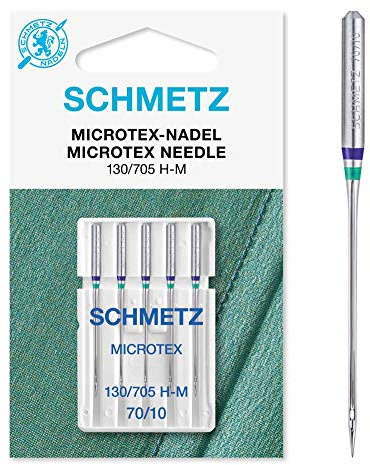 Schmetz 130/705M Microtex Nähmaschinennadeln Größe 70/10 5er Pack