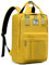 VASCHY Zaino da donna, zaino da ragazza, zaino per computer portatile da 15,6 pollici, resistente all'acqua, borsa scolastica chic con due tasche per viaggi universitari, 15,1 L (gardenia blu),