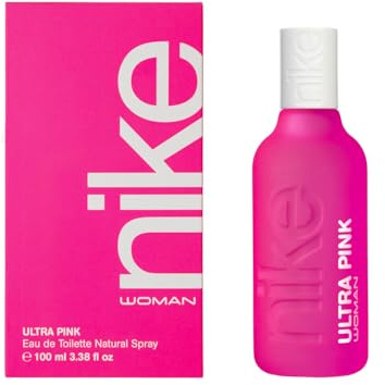 NIKE - Ultra Pink 100 ml, Colonia Mujer, Perfume Formato Spray, Eau de Toilette Natural y Femenina, Aroma Oriental Gourmand, Fragancia Fresca, Rebelde y de Larga Duración