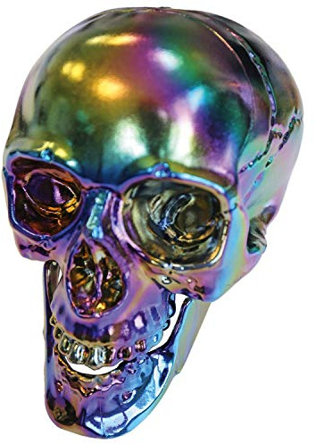 (BOX6) Iridescent Décor Skull (20cm)