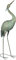 St Helens Home and Garden Metal Elegant Heron Garden Decorative Free Standing Ornament Sculpture 104cm Height For Gardens, Ponds, Paths