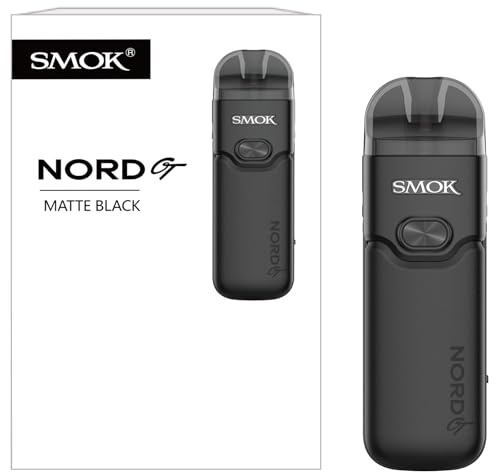 SMOK Nord GT Kit Pod Cigarrillo Electrónico 80W 2500mAh 5 ml Negro mate | Llenado lateral, USB-C, Pantalla OLED, Calada RDL/DL, Tecnología Mesh, Sin nicotina