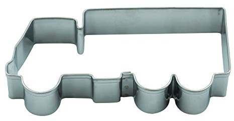 BekkiB - Ausstecher LKW - ca. 7,8 x 3,7 cm - Spülmaschinengeeignete Lastwagen-Ausstechform aus Edelstahl - Zum Backen von Plätzchen - 8099