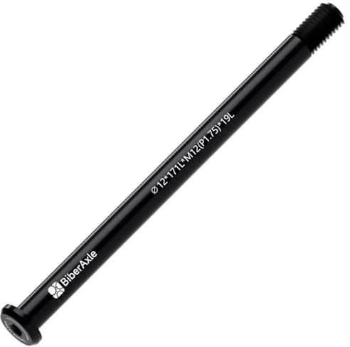12mm Steckachsen für Fahrradgabeln und Hinterer Fahrradrahmen, Mountainbike und Rennräder Aluminiumlegierung Naben Adapterachse, Gewindesteigung: 1.75mm, Länge: 122 / 166 / 171 / 175 / 180 / 192mm