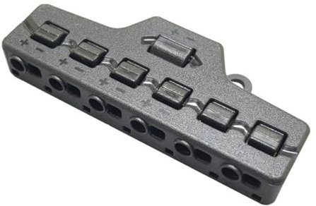 Easy Installation LED Lighting Wire Connector Block 1 in 6 Out Distribution Connector for Home and Vehicle Use