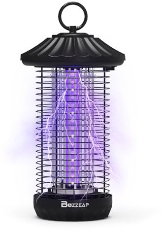 Lampada Antizanzare, 3800V UV Lampada Antizanzare Elettrica, IPX4 Impermeabile Lampada Antizanzare Da Esterno Per Interni ed Esterni, Contro Zanzare, Mosche e Insetti Volanti