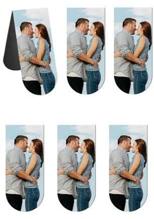 Jovivi 3er Personalisiert Lesezeichen mit Foto Gravur,Magnet Buchzeichen Magnetisch Seiten Markierungen Bild,Personalisiert Geschenk für Abitur Studenten Jungen Mädchen Kreative Geschenke