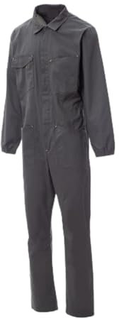 Generico Tuta da Lavoro Professionale, Grigio, Maniche Lunghe, con Tasche Multiple, Tessuto Resistente (6XL)