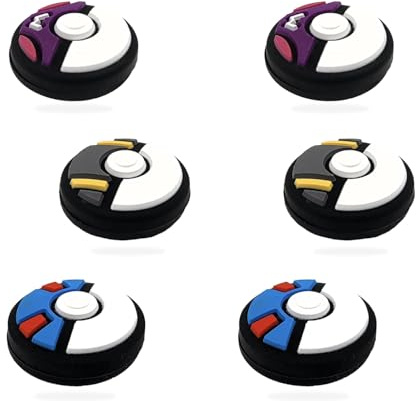 Crazy Diy - 6 x Joystick Caps Compatible with Nintendo Switch 2 Accessories Thumb Grips Protection