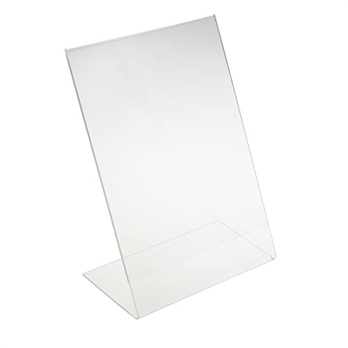 EH Design A6 Acryl Aufsteller 6 Stück – Kristallklarer Tischaufsteller – L-Ständer mit polierten Kanten – Für Gastronomie, Büro, Hochzeit & mehr – Made in DE