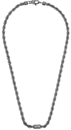 Armani Exchange Herren-Edelstahl-Halskette mit Karabinerverschluss