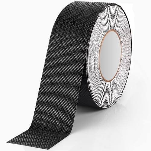 Rusoz Rubber Grip Tape, Ultra-Thin Strong Adhesive Anti-Slip Grip Tape 2.5mm x 5m, Prevent Hand Slipping, Improve Grip & Control for Tools, Gadgets, DIY & More