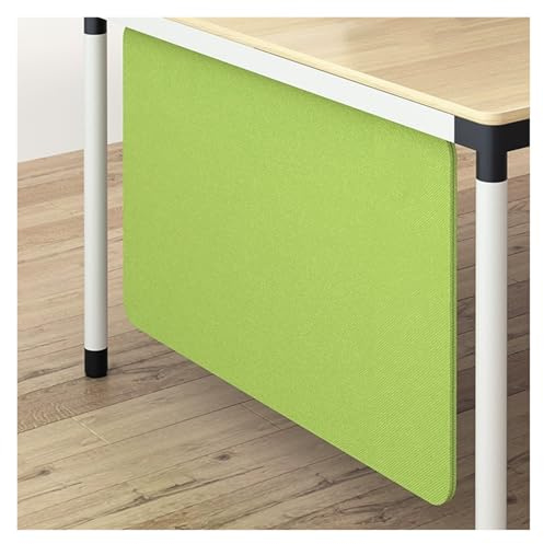 JLXJYS 60 Cm Tall Desk Privacy Screen for Office Cubicle, Sound Proof Under Desk Privacy Panel, Desk Divider Screen Privacy for Reduce Noise And Visual Distractions(Green,Lenght 86cm/33.8in)
