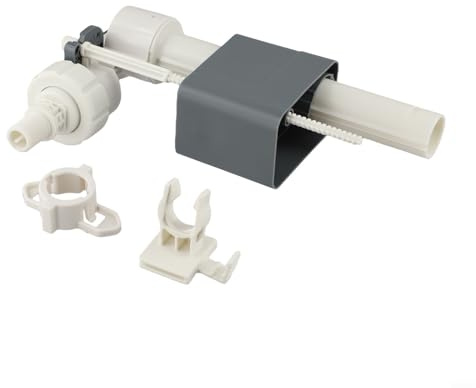 Glomc In-Wall Water Tank Inlet Valve For Toilet,G1/2 Or G3/8 Inch Threaded Brass-Plated Plastic Fitting,Space-Saving Wall-Mounted Flush System Component(3/8 in)