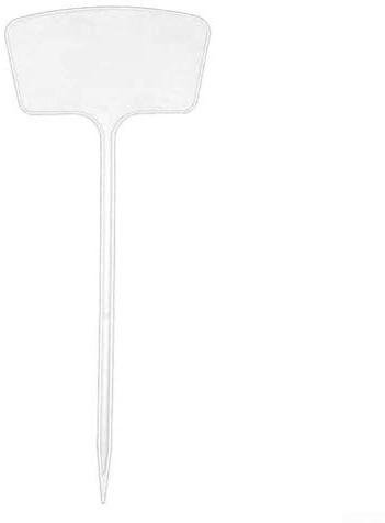Minhe Carteles de etiquetas de jardín – 30 piezas de etiquetas de plástico para plantas, 36 cm de alto para uso montado en el suelo, colorido (blanco/amarillo/azul/rojo), decoración de bodas y fiestas