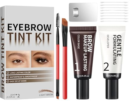 Gel À Sourcils Imperméable Et Anti - Transpiration, Colle Coiffante Pour Sourcils, Fixateur Maquillage, Applicateur De Pinceau, Résistant Aux Taches, Longue Durée, Mise En Forme Naturelle Des Sourcil