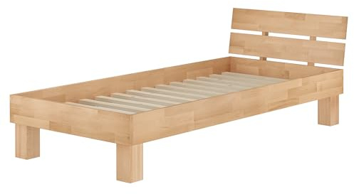 Erst-Holz®Modernes Buchebett 90 x 200 mit Rost