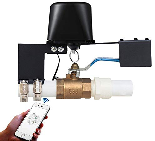 LgowithU - Valvola dell’acqua con controllo tramite Wi-Fi e Bluetooth, comando vocale, compatibile con Alexa e Google, controllo automatico della valvola per cucine, giardini e fattorie