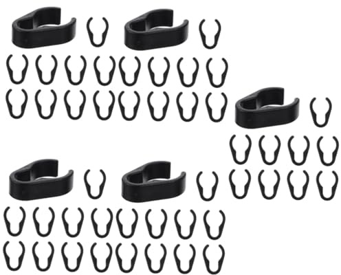 Didiseaon 50pcs Gaming Mic Cable Holder Vocal Booth Cable Management Xlr Microphone Clamp