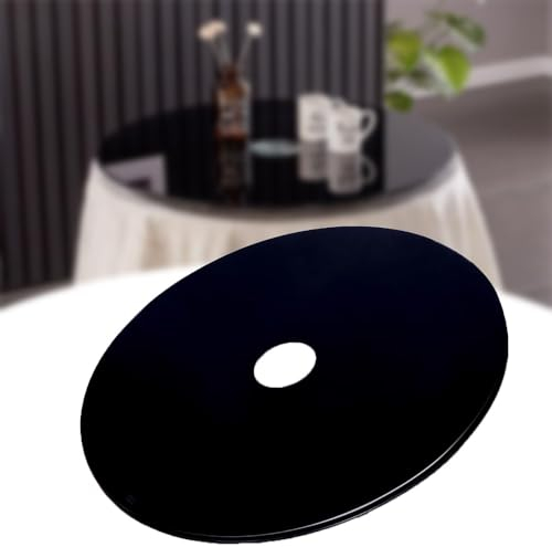 GLFNB Lazy Susan Plateau tournant 20~ 39 Plateau de Service Rond en Verre trempé, Plateau Rotatif Robuste, pièce maîtresse de Table, Servir des gâteaux, des collations au Fromage (Taille : 100 c